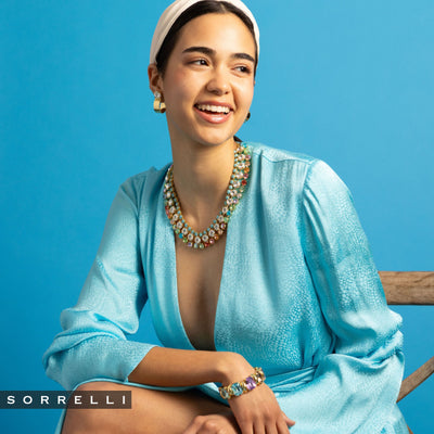 Dani Studded Hoop Earrings - EFP25BGCRY