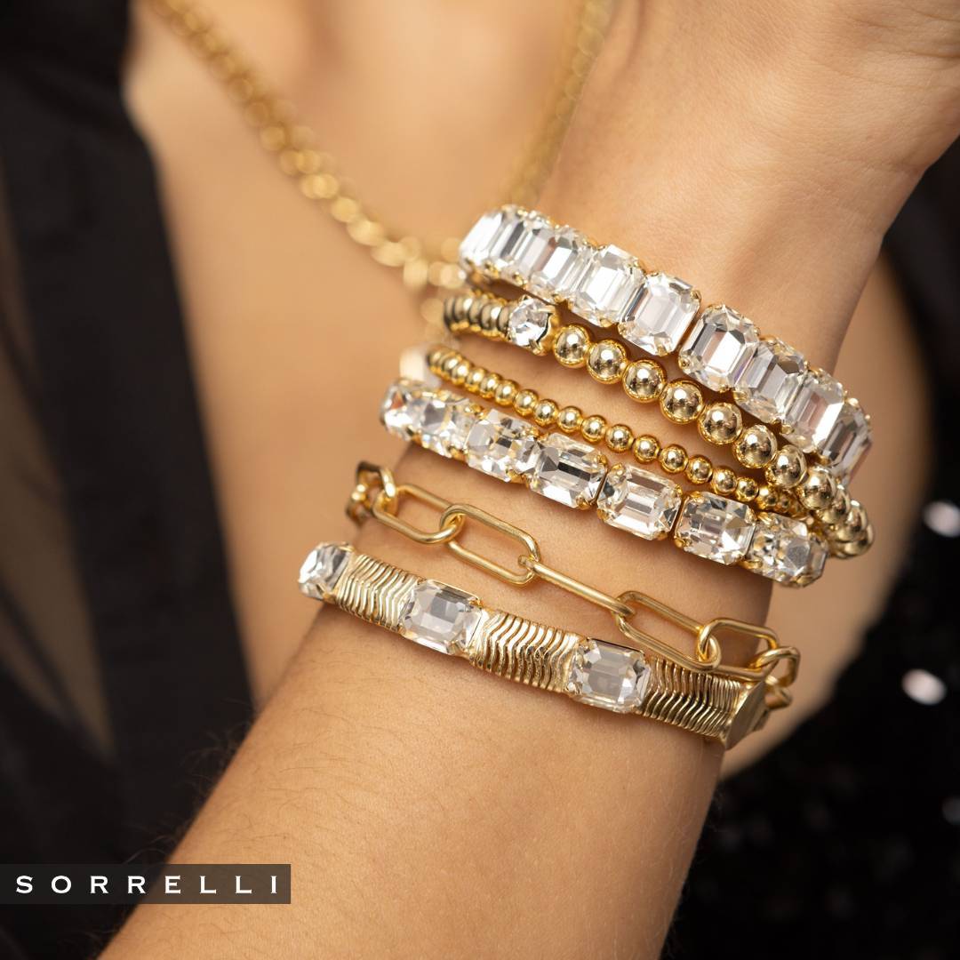 Chunky Paperclip Tennis Bracelet - BFM18BGMTL