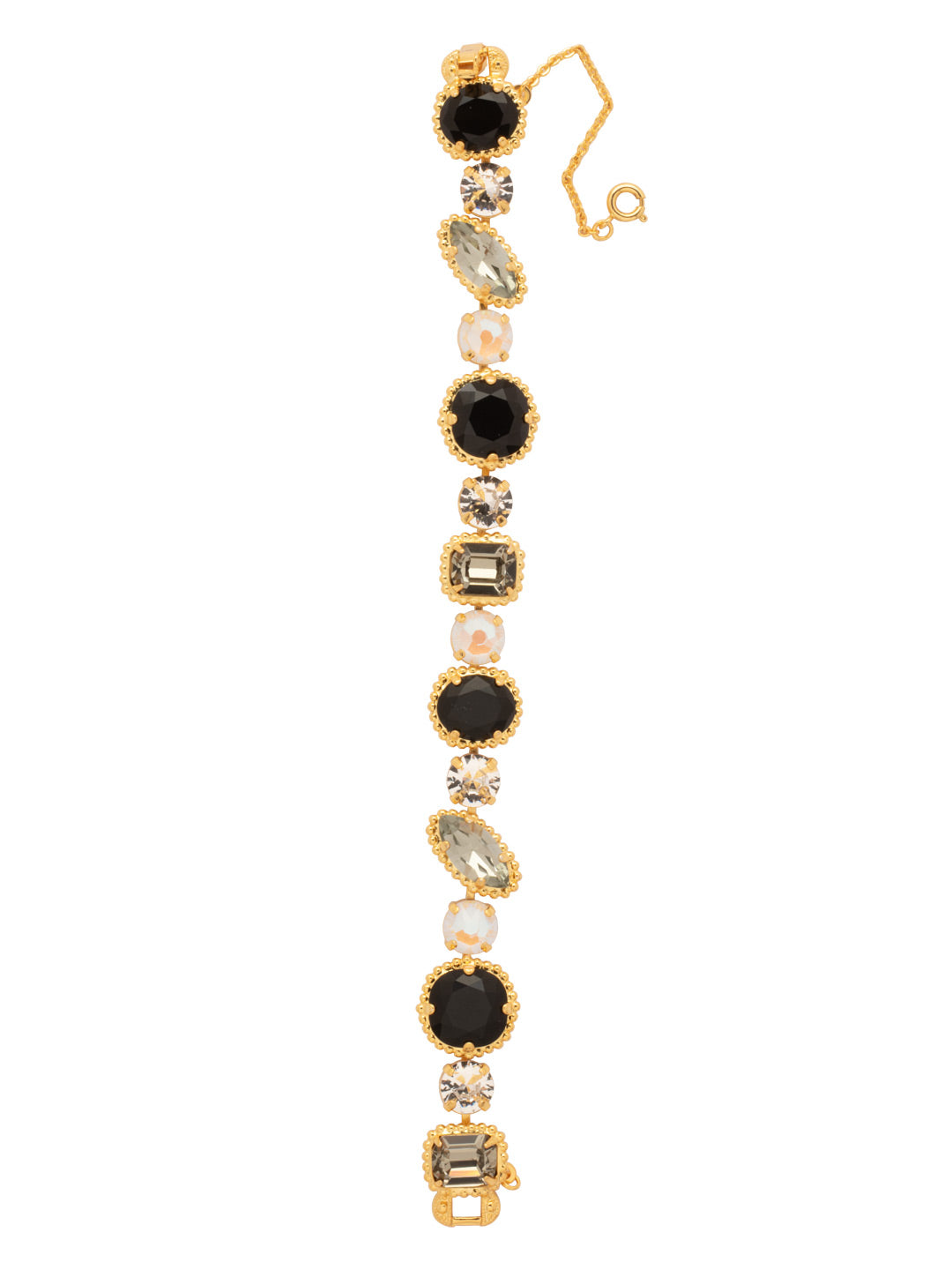 Cushion-Cut Tennis Bracelet - BBX100BGSNI - <p>The Cushion-Cut Tennis Bracelet lines up cushion, round, and marquise cut crystals in delicate bezels, creating a strand that’s equal parts everyday sparkle and forever keepsake. From Sorrelli's Starry Night collection in our Bright Gold-tone finish.</p>