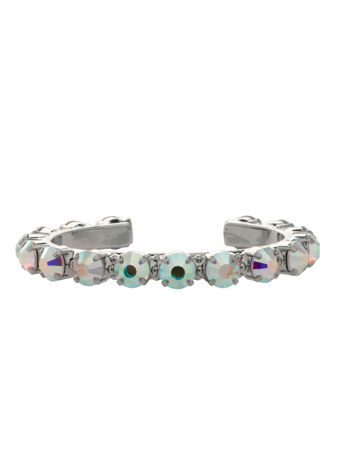Riveting Romance Cuff Bracelet - BCL23PDCAB - <p>Truly antique-inspired, this piece can be mixed and matched in so many ways. Wear it with a vintage inspired outfit, or add a twist to a modern trend. This piece will match with everything! From Sorrelli's Crystal Aurora Borealis collection in our Palladium finish.</p>