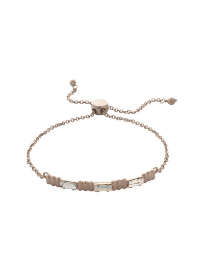 Barra Slider Bracelet - BEF29ASGLC - <p>Baguette crystals alternating with metal bars, slides easily on your wrist for an edgy yet statement making look. From Sorrelli's Glacier collection in our Antique Silver-tone finish.</p>