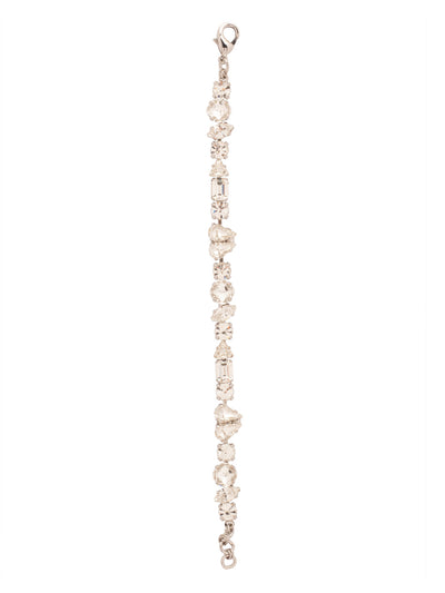 BER8 Tennis Bracelet - BER8PDCRY - <p>Fasten on this Tennis Bracelet for a look that's long on sparkling crystal love. Marquis, round and baguette shapes join pear stones that come together to form hearts. From Sorrelli's Crystal collection in our Palladium finish.</p>