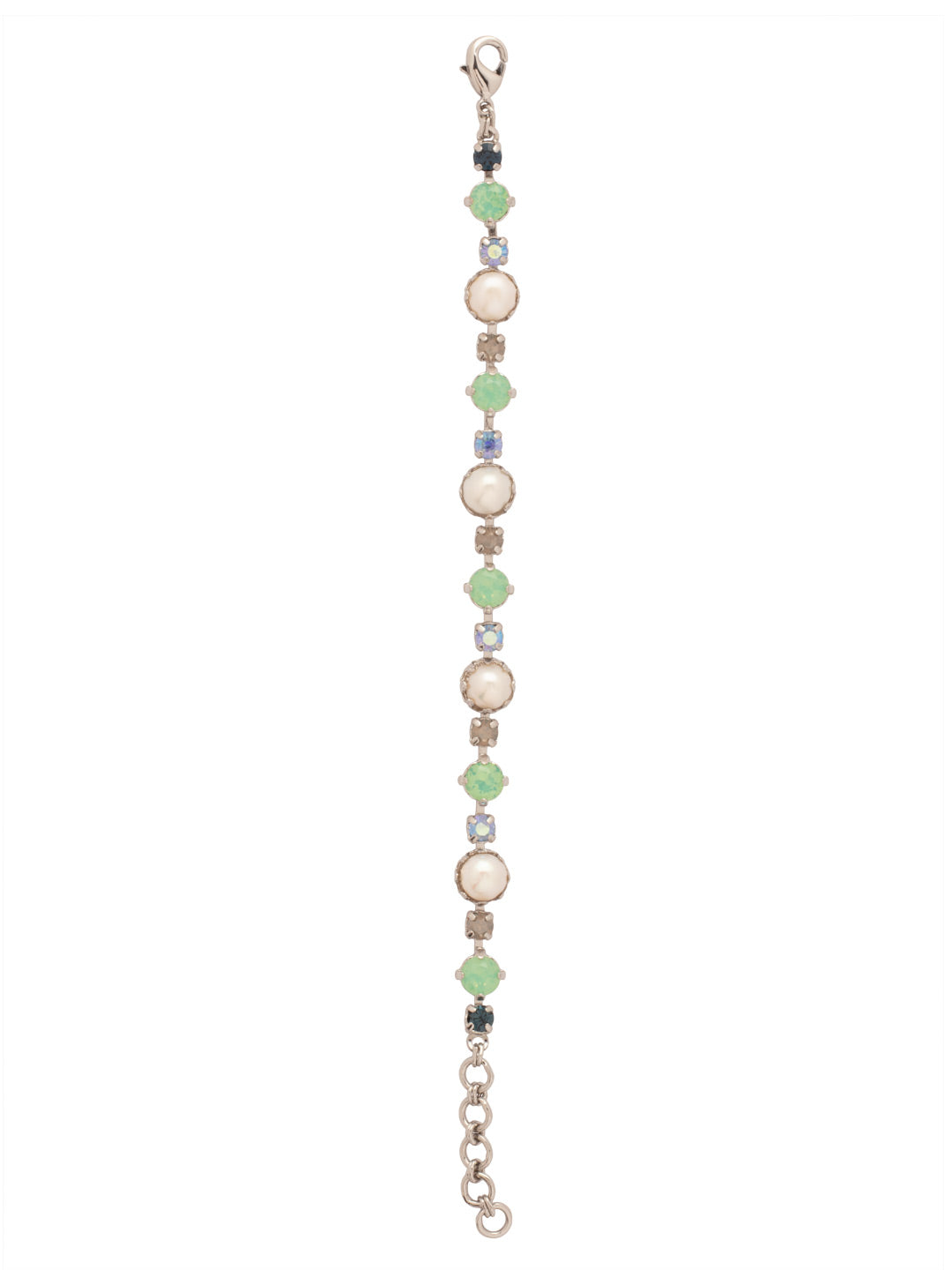 Emmanuella Tennis Bracelet - BES12RHNFT - <p>Our Emmanuella Tennis Bracelet is proof positive that beautiful things can come in small packages. Fasten on this classic piece featuring sparkling crystals and freshwater pearls.</p>