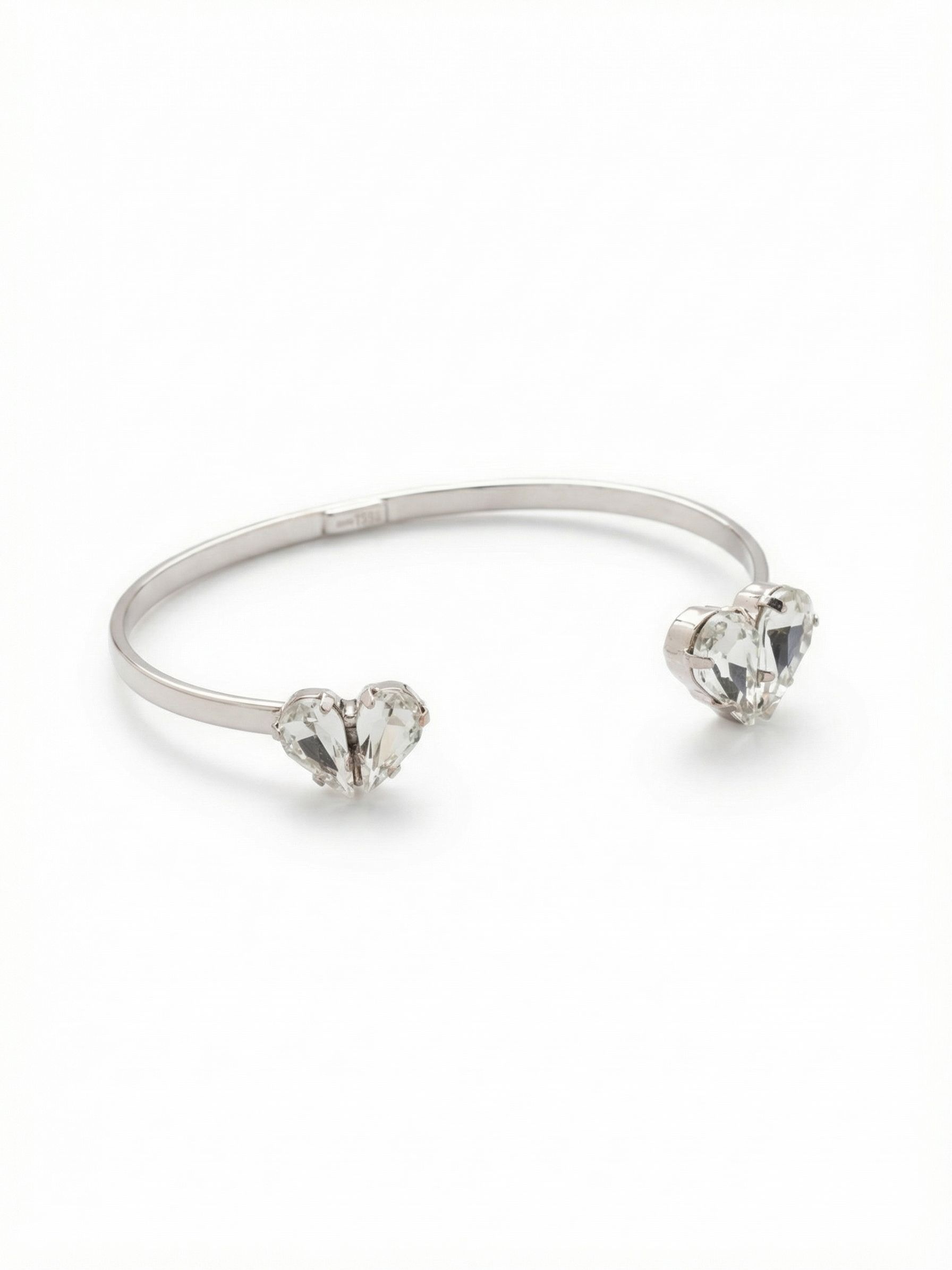 Laila Cuff Bracelet - BEW34PDCRY - <p>Double up on heart-shaped crystal sparkle with our Laila Cuff Bracelet. Just slip it on, adjust to your perfect fit, and go.</p>