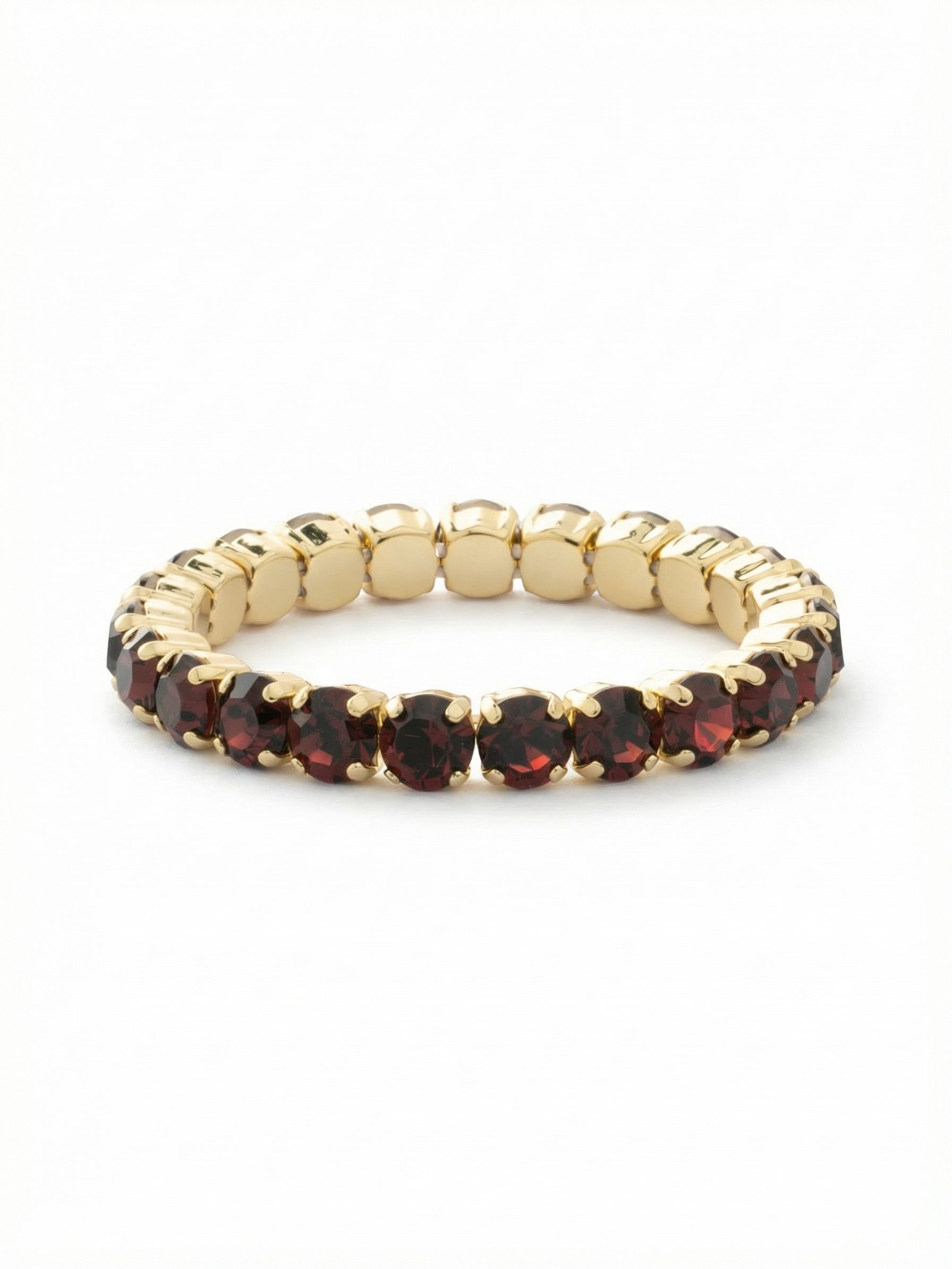 7 inch Sienna Stretch Bracelet - BFD50BGBUR - <p>A modern take on a classic style, the Sienna Stretch Bracelet features a line of crystals on a sturdy jewelers' filament, stretching to fit most wrists comfortably, without the hassle of a clasp! (7 inches in diameter, fits average wrist sizes)</p>