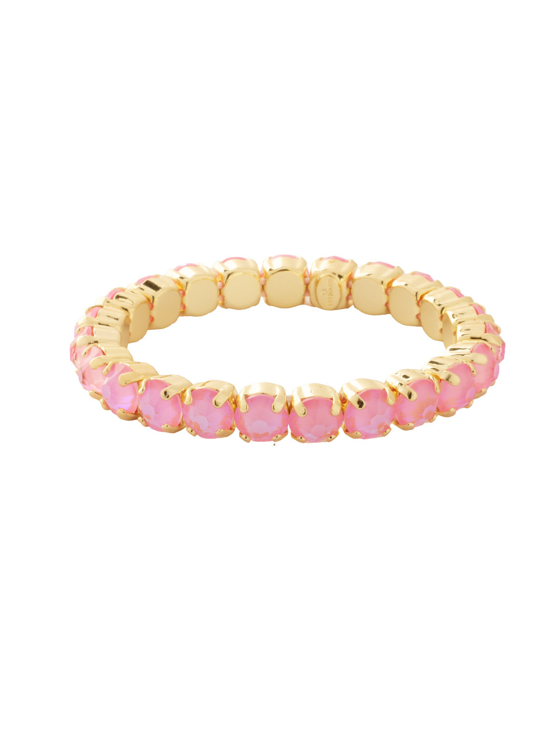 7 inch Sienna Stretch Bracelet - BFD50BGLRD - <p>A modern take on a classic style, the Sienna Stretch Bracelet features a line of crystals on a sturdy jewelers' filament, stretching to fit most wrists comfortably, without the hassle of a clasp! (7 inches in diameter, fits average wrist sizes) From Sorrelli's Light Rose Delite collection in our Bright Gold-tone finish.</p>