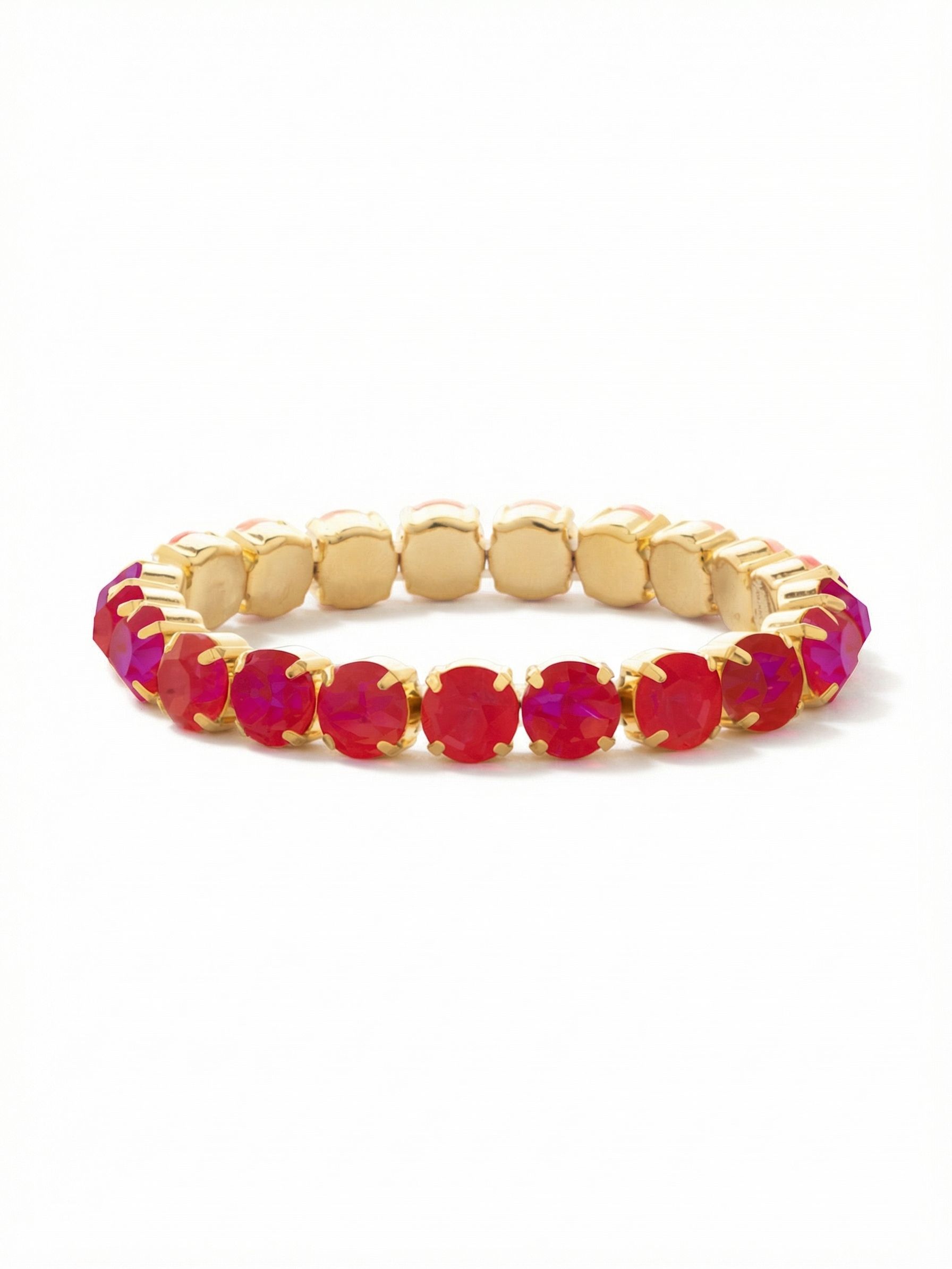 7 inch Sienna Stretch Bracelet - BFD50BGRRD - <p>A modern take on a classic style, the Sienna Stretch Bracelet features a line of crystals on a sturdy jewelers' filament, stretching to fit most wrists comfortably, without the hassle of a clasp! (7 inches in diameter, fits average wrist sizes)</p>