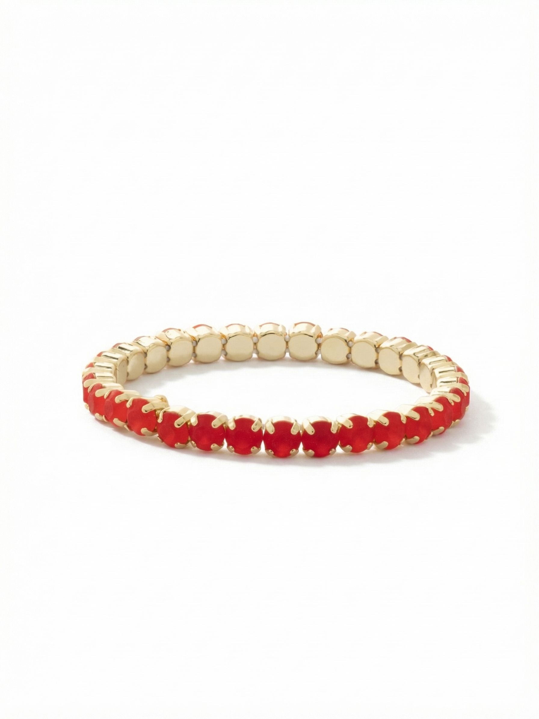 Mini Sienna Stretch Bracelet - BFD52BGFIS - <p>The Mini Sienna Stretch Bracelet is a mini take on a bestselling style! The Mini Sienna Stretch Bracelet features a line of small round crystals on a sturdy jewelers' filament, stretching to fit most wrists comfortably, without the hassle of a clasp! From Sorrelli's Fireside collection in our Bright Gold-tone finish.</p>