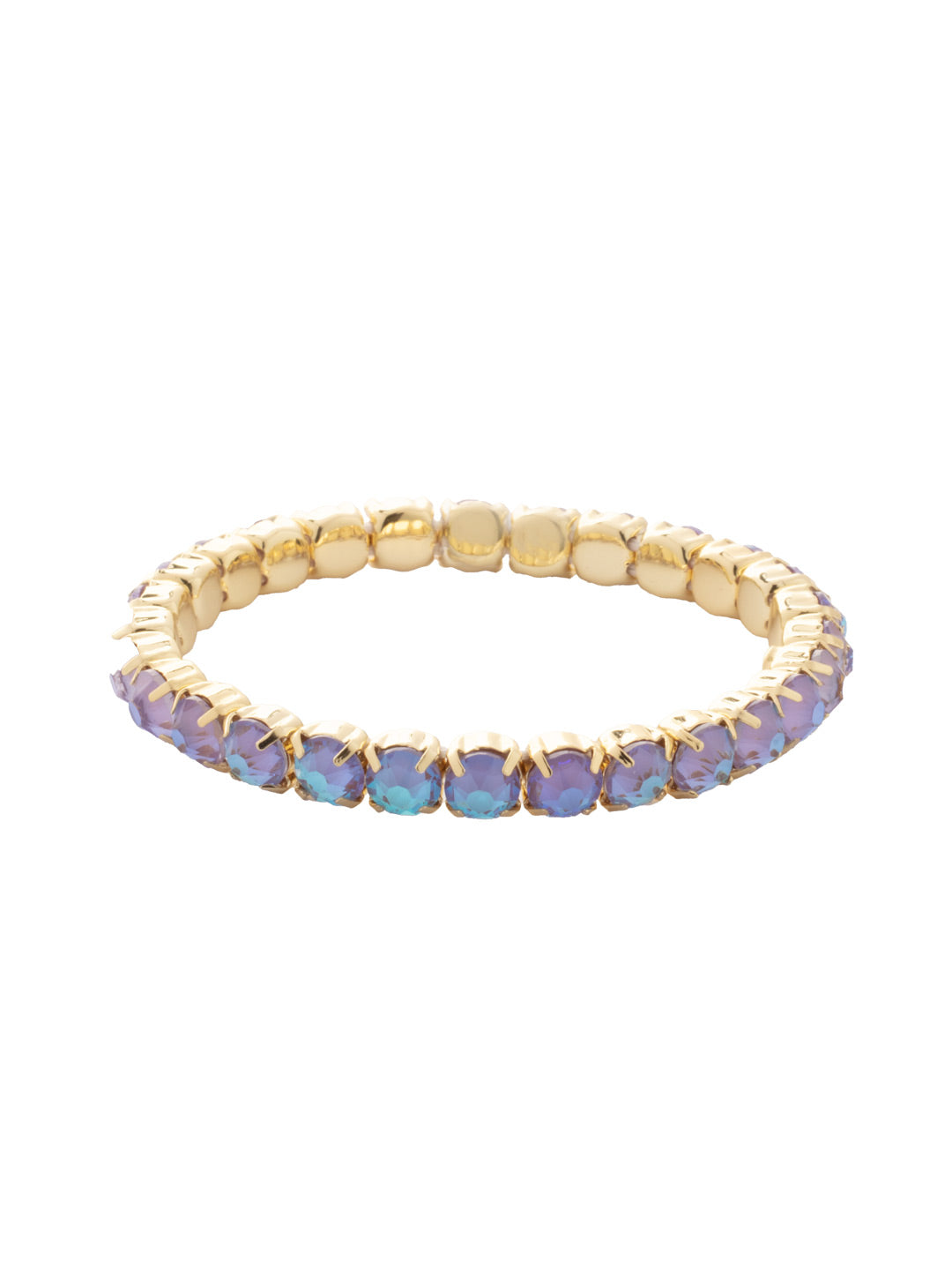 Mini Sienna Stretch Bracelet - BFD52BGLVD - <p>The Mini Sienna Stretch Bracelet is a mini take on a bestselling style! The Mini Sienna Stretch Bracelet features a line of small round crystals on a sturdy jewelers' filament, stretching to fit most wrists comfortably, without the hassle of a clasp! From Sorrelli's Lavender Delite collection in our Bright Gold-tone finish.</p>