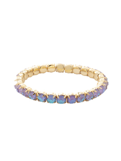 Mini Sienna Stretch Bracelet - BFD52BGLVD - <p>The Mini Sienna Stretch Bracelet is a mini take on a bestselling style! The Mini Sienna Stretch Bracelet features a line of small round crystals on a sturdy jewelers' filament, stretching to fit most wrists comfortably, without the hassle of a clasp! From Sorrelli's Lavender Delite collection in our Bright Gold-tone finish.</p>