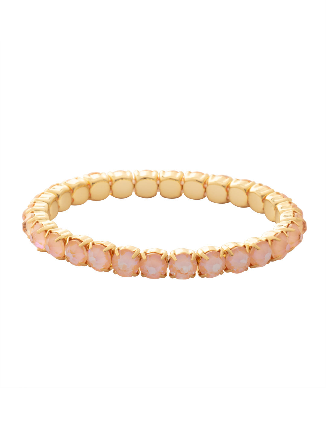 Mini Sienna Stretch Bracelet - BFD52BGPD - <p>The Mini Sienna Stretch Bracelet is a mini take on a bestselling style! The Mini Sienna Stretch Bracelet features a line of small round crystals on a sturdy jewelers' filament, stretching to fit most wrists comfortably, without the hassle of a clasp! From Sorrelli's Peach Delite collection in our Bright Gold-tone finish.</p>