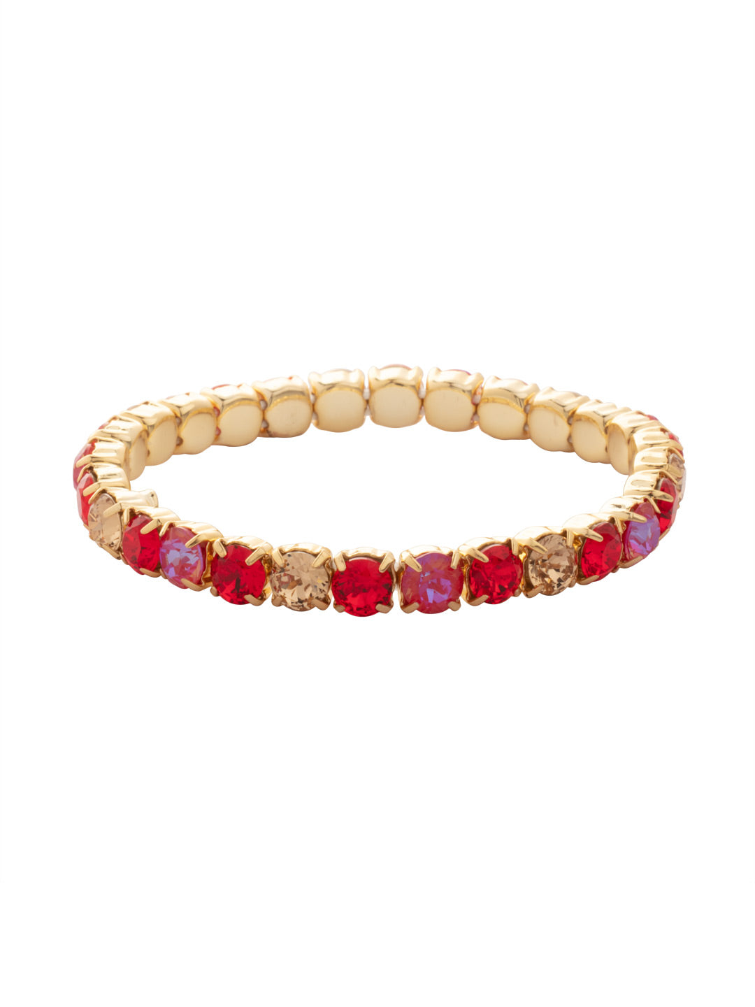 Mini Sienna Stretch Bracelet - BFD52BGRCP - <p>The Mini Sienna Stretch Bracelet is a mini take on a bestselling style! The Mini Sienna Stretch Bracelet features a line of small round crystals on a sturdy jewelers' filament, stretching to fit most wrists comfortably, without the hassle of a clasp! From Sorrelli's Red Carpet collection in our Bright Gold-tone finish.</p>