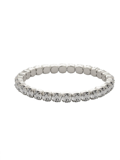 Mini Sienna Stretch Bracelet - BFD52PDCRY - <p>The Mini Sienna Stretch Bracelet is a mini take on a bestselling style! The Mini Sienna Stretch Bracelet features a line of small round crystals on a sturdy jewelers' filament, stretching to fit most wrists comfortably, without the hassle of a clasp! From Sorrelli's Crystal collection in our Palladium finish.</p>