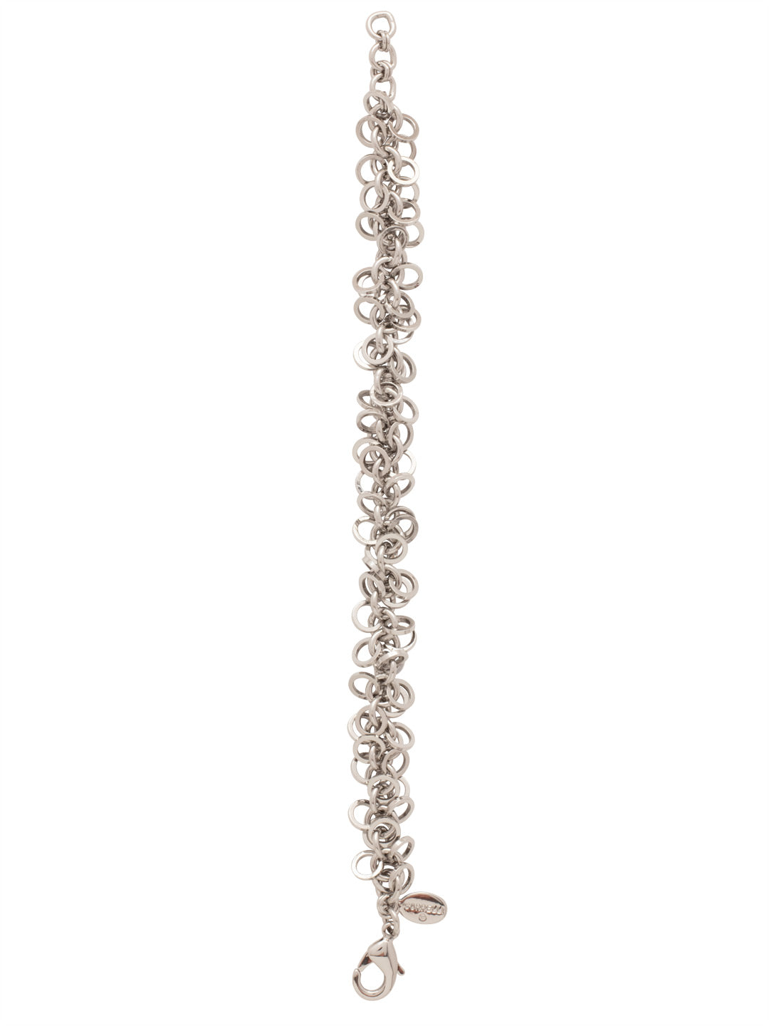 Ringlet Tennis Bracelet - BFG21PDMTL - <p>The Ringlet Tennis Bracelet features tiny metal ringlets on an adjustable chain, secured with a lobster claw clasp. From Sorrelli's Bare Metallic collection in our Palladium finish.</p>