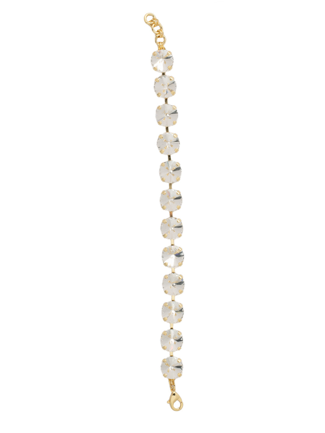 Mara Repeating Tennis Bracelet - BFL75BGCRY - <p>The Mara Repeating Tennis Bracelet features a full line of round cut crystals, secured with a lobster claw clasp. From Sorrelli's Crystal collection in our Bright Gold-tone finish.</p>