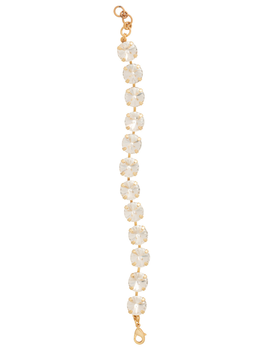 Mara Repeating Tennis Bracelet - BFL75MGCRY - <p>The Mara Repeating Tennis Bracelet features a full line of round cut crystals, secured with a lobster claw clasp. From Sorrelli's Crystal collection in our Matte Gold-tone finish.</p>
