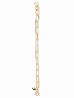Bright Gold-Tone Paperclip Chain Bracelet | Sorrelli