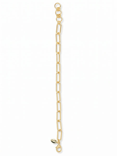 Bright Gold-Tone Paperclip Chain Bracelet | Sorrelli
