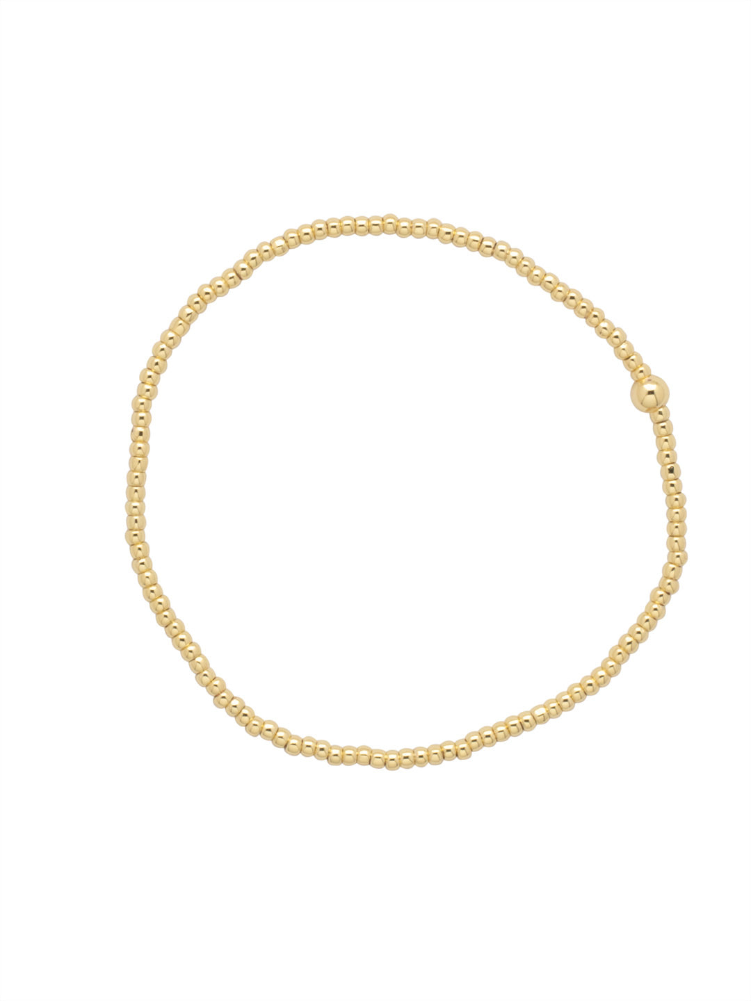 Zuri Stretch Bracelet - BFN30BGMTL - <p>The Zuri Stretch Bracelet features mini repeating metal beads on a multi-layered stretchy jewelry filament, creating a durable and trendy piece. From Sorrelli's Bare Metallic collection in our Bright Gold-tone finish.</p>