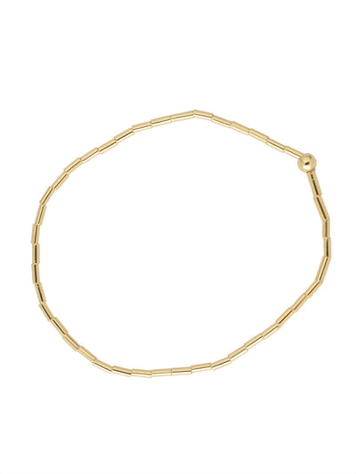 Tilly Stretch Bracelet - BFN32BGMTL - <p>The Tilly Stretch Bracelet features repeating metal tube beads on a multi-layered stretchy jewelry filament, creating a durable and trendy piece. From Sorrelli's Bare Metallic collection in our Bright Gold-tone finish.</p>
