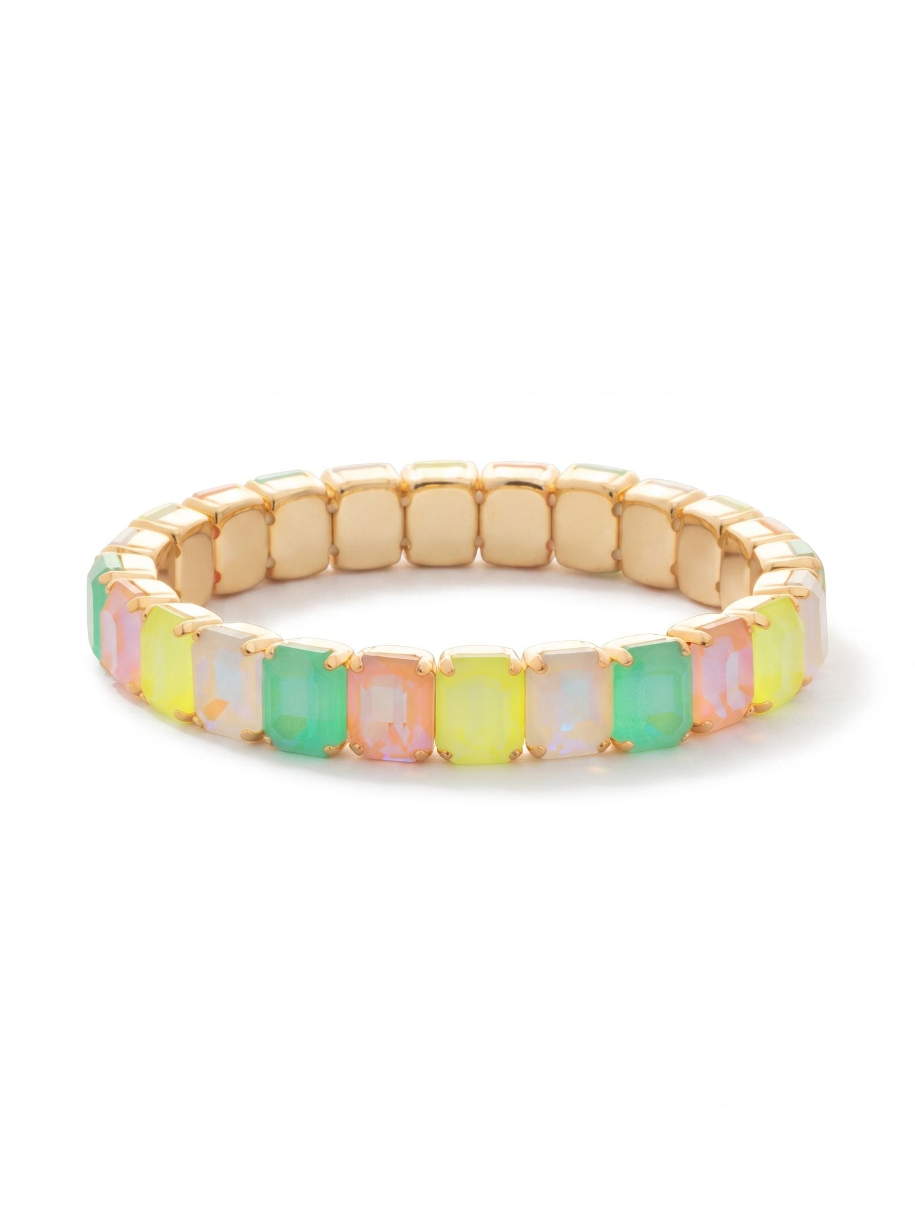 8 inch Octavia Stretch Bracelet - BFS17BGMAM - <p>The 8-inch Octavia Stretch Bracelet features a line of emerald cut crystals on a sturdy jewelers' filament, stretching to fit most wrists comfortably, without the hassle of a clasp! (8 inches, fits bigger wrist sizes)</p>