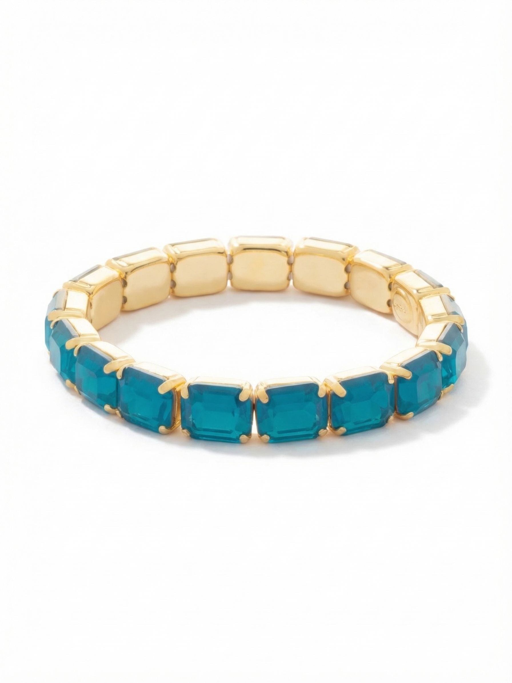 7 Inch Easton Emerald Cut Stretch Bracelet - BFS30BGCBO - <p>The 7 Inch Easton Emerald Cut Stretch Bracelet features horizontal emerald cut crystals on a sturdy jewelers' filament, stretching to fit most wrists comfortably, without the hassle of a clasp! (7 inches, fits the average wrist size)</p>