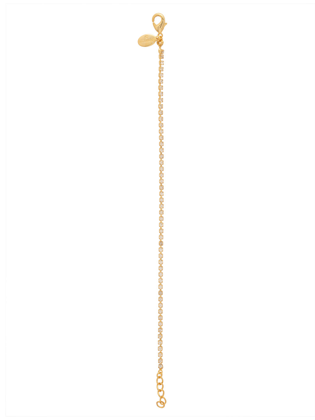 Mini Marnie Tennis Bracelet - BFS32BGCRY - <p>Featuring shimmering crystals, this classic line bracelet adds a touch of refined glamour. The adjustable design and lobster claw clasp ensure both style and comfort. From Sorrelli's Crystal collection in our Bright Gold-tone finish.</p>