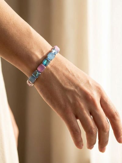 8 Inch Easton Emerald Cut Stretch Bracelet - BFS33PDPBZ