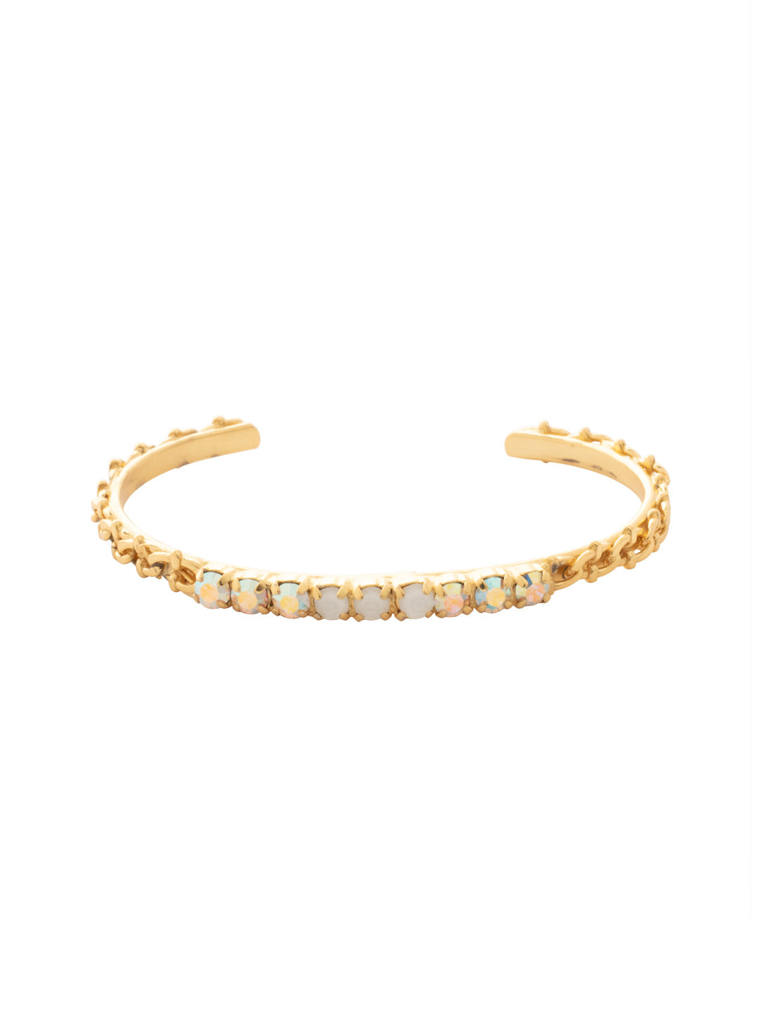 Kamri Cuff Bracelet - BFT55BGICL - <p>The Kamri Cuff Bracelet features a sleek, thin adjustable metal cuff band adorned with sparkling crystals, adding a touch of elegance to any outfit. Its minimalist design allows for versatile styling, making it a must-have accessory.</p>
