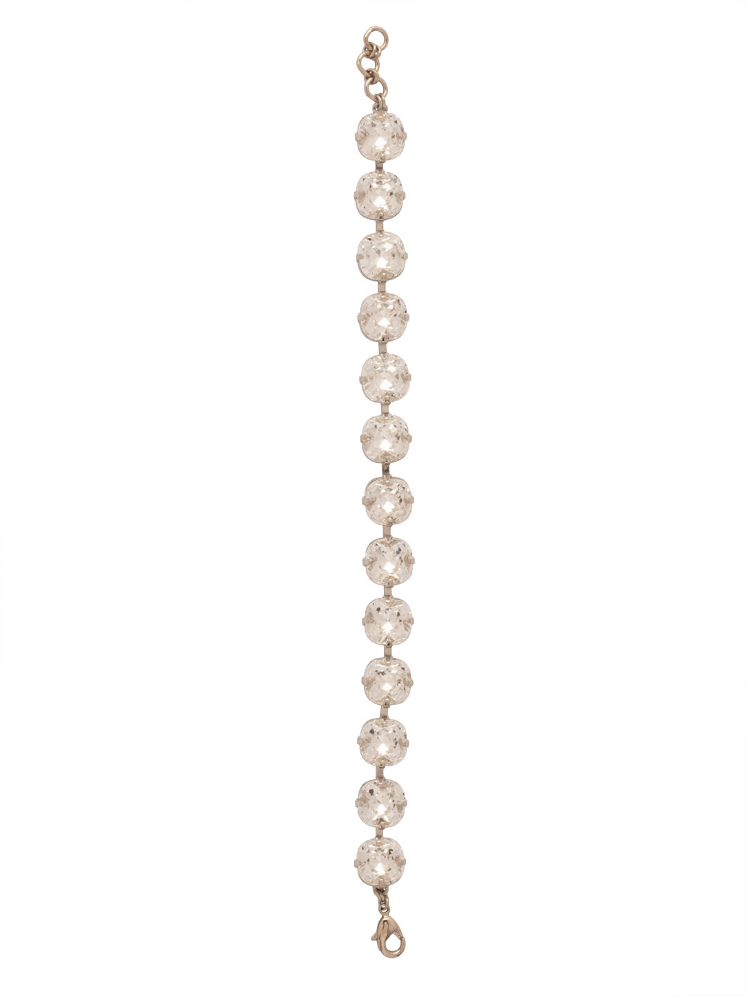 Halcyon Tennis Bracelet - BFT6PDCRY - <p>Radiant and refined, the Halcyon Tennis Bracelet showcases a continuous line of cushion-cut crystals for a beautifully cohesive design. With an adjustable fit and a lobster claw clasp, it’s perfect for adding effortless glamour to any look. From Sorrelli's Crystal collection in our Palladium finish.</p>