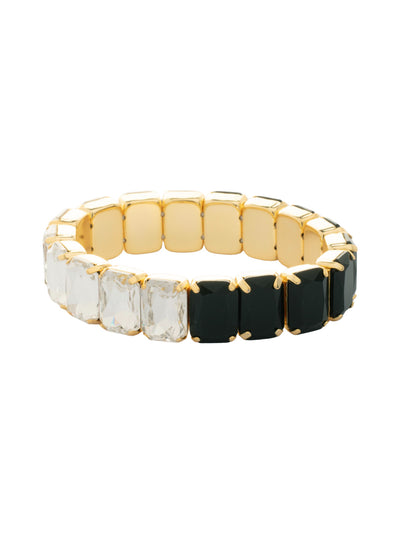 Everyday Emerald Stretch Bracelet - BFY3BGSNI - <p>The Everyday Emerald Stretch Bracelet features a line of emerald-cut crystals on a sturdy jewelers' filament, stretching to fit most wrists comfortably, without the hassle of a clasp! (7 inches in diameter, fits average wrist sizes) From Sorrelli's Starry Night collection in our Bright Gold-tone finish.</p>