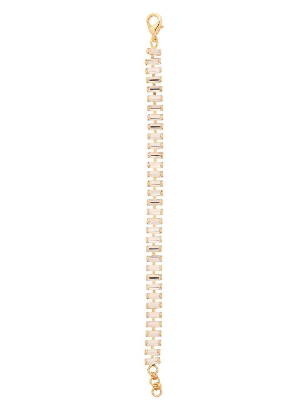 Bianca Tennis Bracelet - BFY5BGCRY - <p>The Bianca Tennis Bracelet features a line of baby baguette-cut crystals with an adjustable chain, and secured with a lobster claw clasp. From Sorrelli's Crystal collection in our Bright Gold-tone finish.</p>