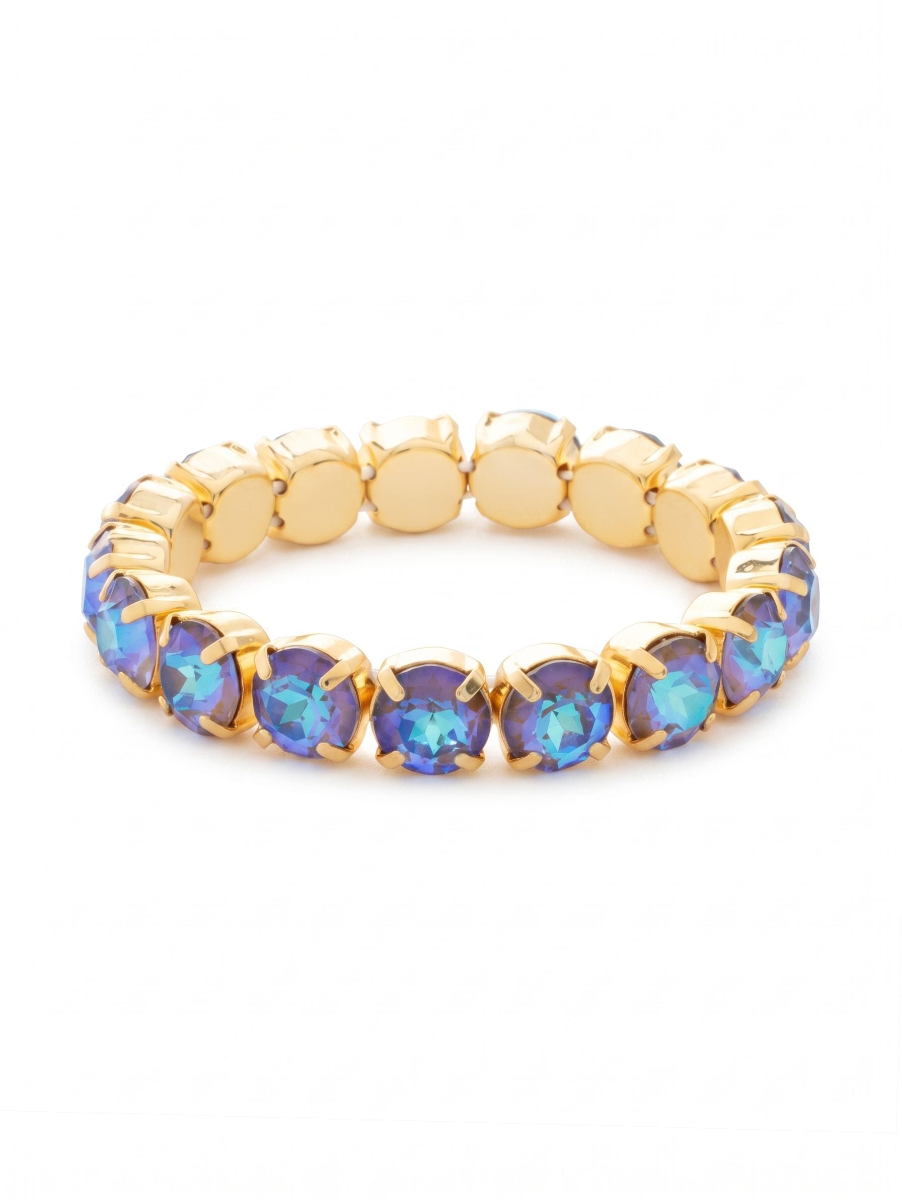 London Stretch Bracelet - BFY8BGCPD - <p>The London Stretch Bracelet features a line of rivoli round-cut crystals on a sturdy jewelers' filament, stretching to fit most wrists comfortably, without the hassle of a clasp! (7 inches in diameter, fits average wrist sizes)</p>