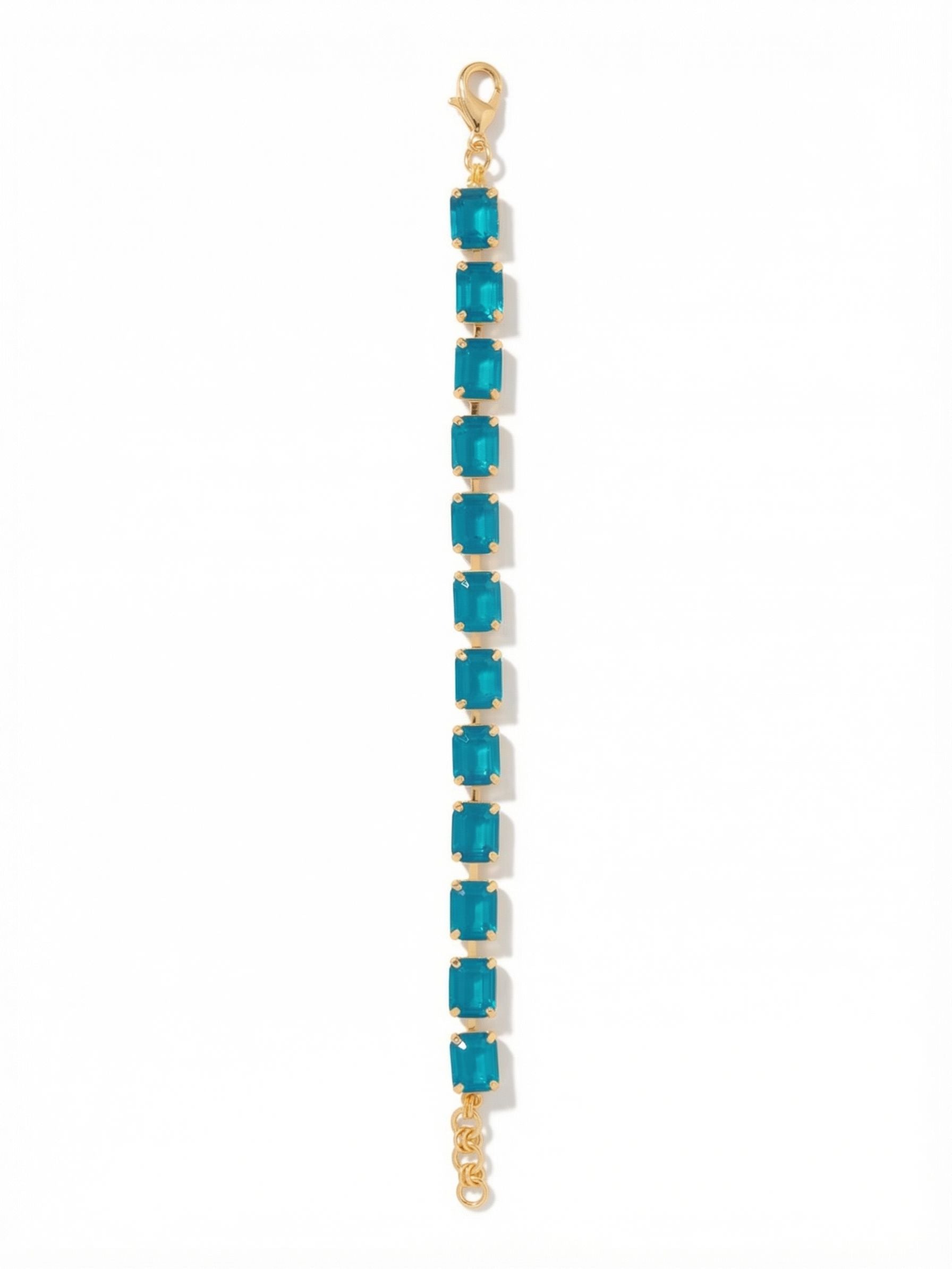 Octavia Repeating Tennis Bracelet - BFZ6BGCBO - <p>The Octavia Tennis Bracelet features a full line of emerald-cut crystals with an extension chain, secured with a lobster claw clasp.</p>