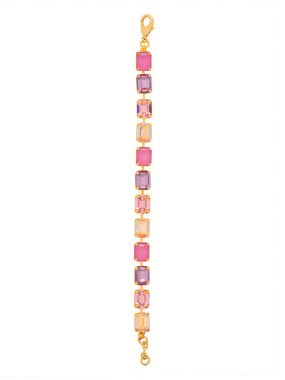 Octavia Repeating Tennis Bracelet - BFZ6BGPRO - <p>The Octavia Tennis Bracelet features a full line of emerald-cut crystals with an extension chain, secured with a lobster claw clasp. From Sorrelli's Panama Rose collection in our Bright Gold-tone finish.</p>