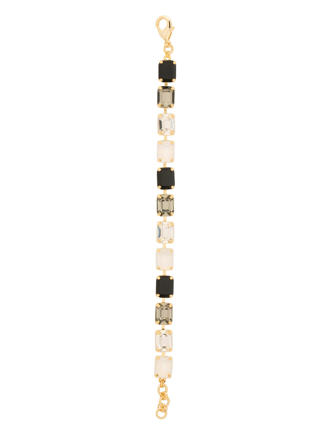 Octavia Repeating Tennis Bracelet - BFZ6BGSNI - <p>The Octavia Tennis Bracelet features a full line of emerald-cut crystals with an extension chain, secured with a lobster claw clasp. From Sorrelli's Starry Night collection in our Bright Gold-tone finish.</p>