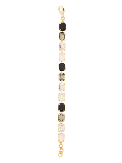 Octavia Repeating Tennis Bracelet - BFZ6BGSNI - <p>The Octavia Tennis Bracelet features a full line of emerald-cut crystals with an extension chain, secured with a lobster claw clasp. From Sorrelli's Starry Night collection in our Bright Gold-tone finish.</p>