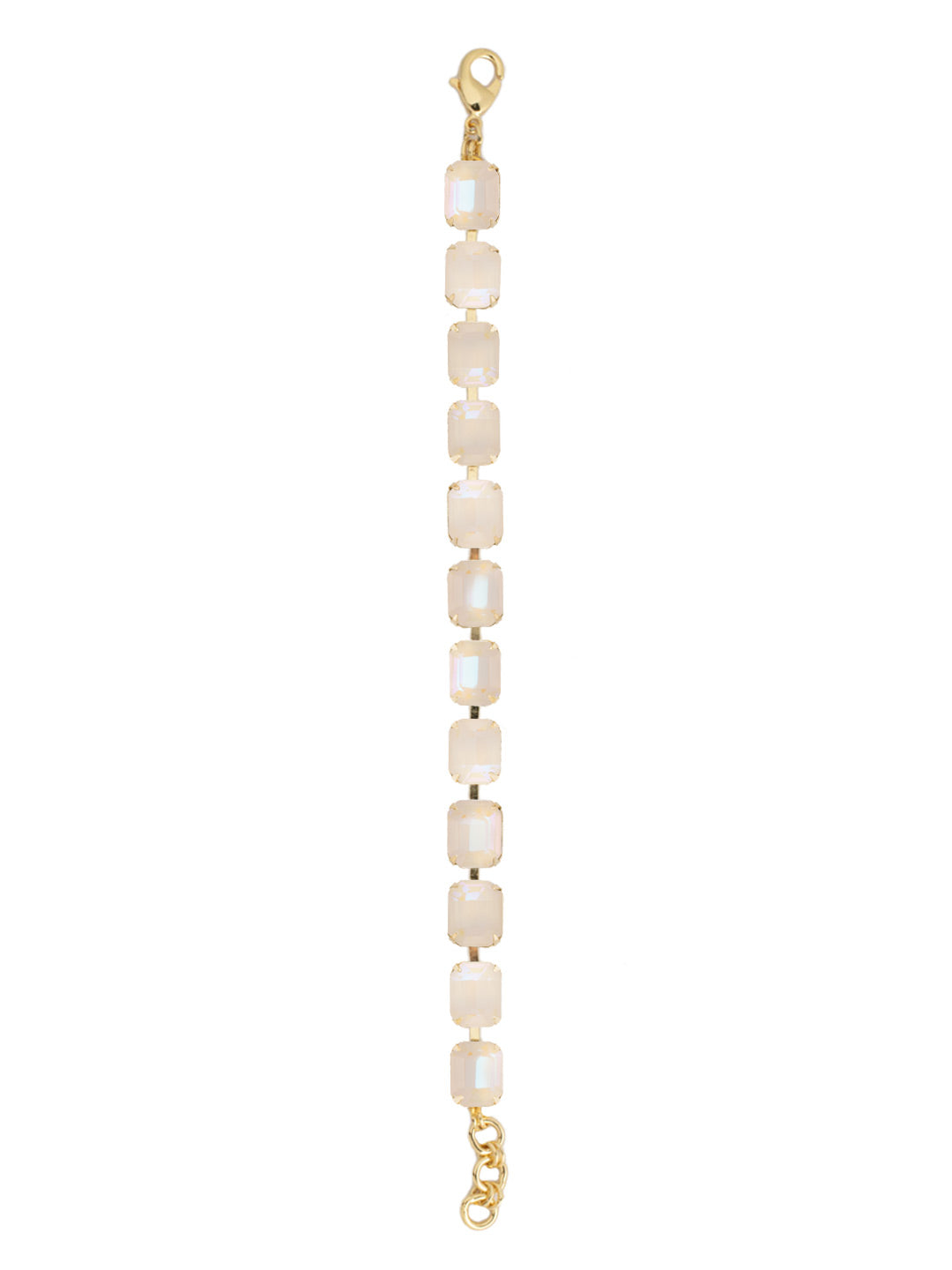Octavia Repeating Tennis Bracelet - BFZ6BGUW - <p>The Octavia Tennis Bracelet features a full line of emerald-cut crystals with an extension chain, secured with a lobster claw clasp. From Sorrelli's Ultra White collection in our Bright Gold-tone finish.</p>