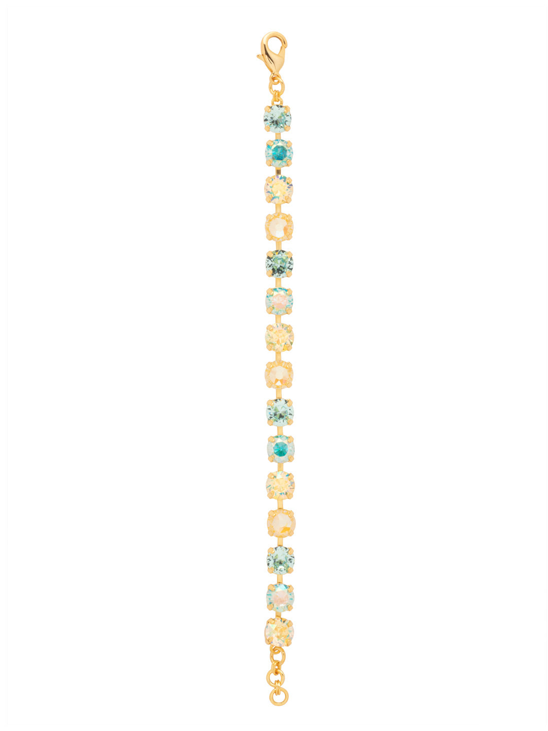 Sienna Tennis Bracelet - BGA2BGCSD - <p>The Sienna Tennis Bracelet features a full line of round-cut crystals with an adjustable extension chain, secured with a lobster claw clasp. From Sorrelli's Coastal Dreams collection in our Bright Gold-tone finish.</p>