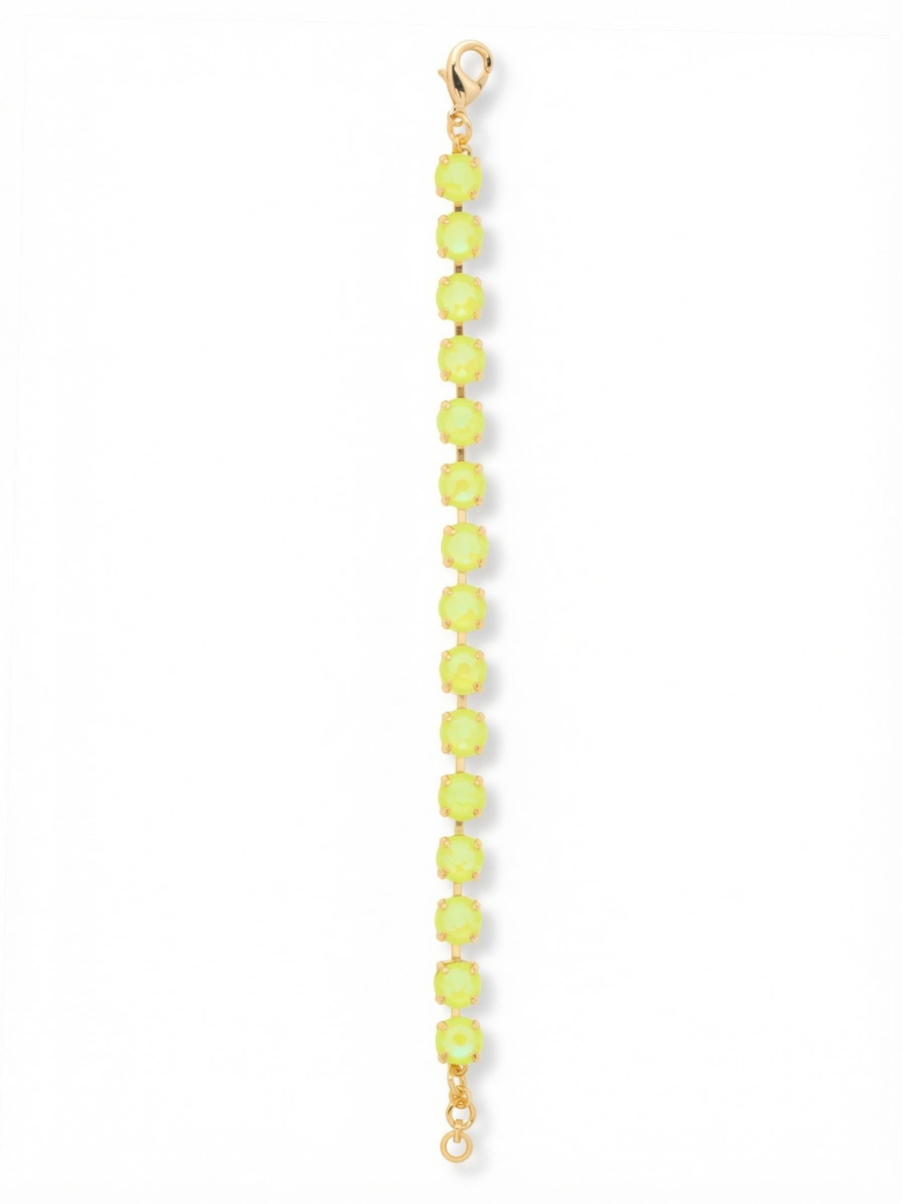 Sienna Tennis Bracelet - BGA2BGELY - <p>The Sienna Tennis Bracelet features a full line of round-cut crystals with an adjustable extension chain, secured with a lobster claw clasp.</p>