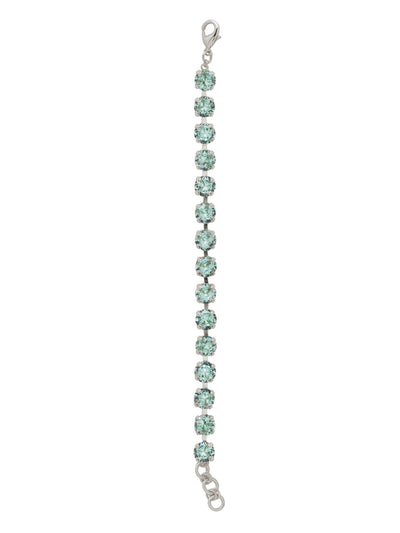 Sienna Tennis Bracelet - BGA2PDAQU - <p>The Sienna Tennis Bracelet features a full line of round-cut crystals with an adjustable extension chain, secured with a lobster claw clasp. From Sorrelli's Aquamarine collection in our Palladium finish.</p>
