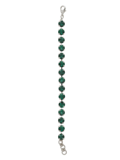 Sienna Tennis Bracelet - BGA2PDEME - <p>The Sienna Tennis Bracelet features a full line of round-cut crystals with an adjustable extension chain, secured with a lobster claw clasp. From Sorrelli's Emerald collection in our Palladium finish.</p>