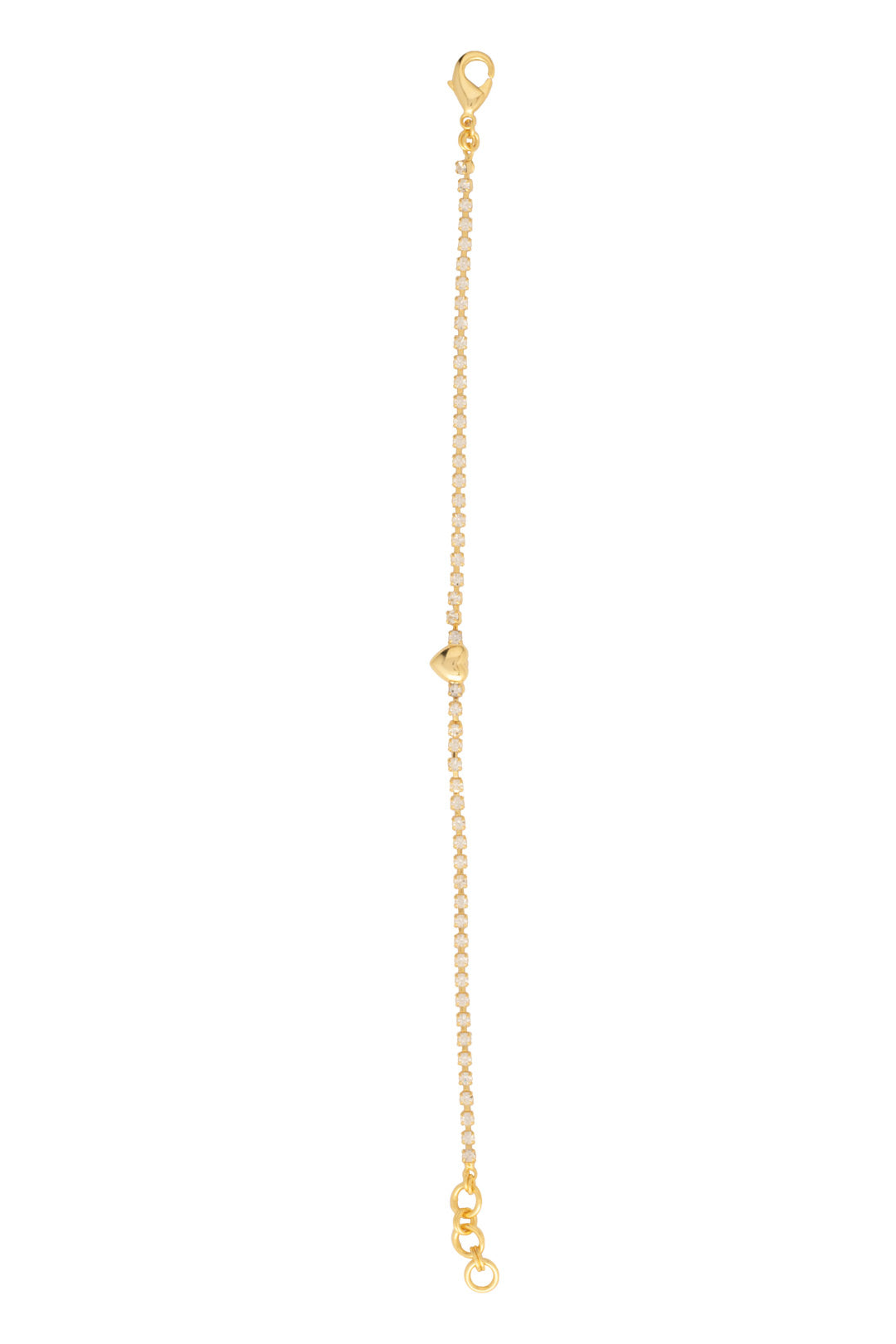 Mini Marnie Heart Tennis Bracelet - BGF5BGCRY - <p>Sweet and sophisticated, the Mini Marnie Heart Tennis Bracelet highlights a petite metal heart centered on a delicate strand of shimmering crystals. An adjustable chain and lobster claw clasp ensure this dainty favorite fits just right for everyday wear. From Sorrelli's Crystal collection in our Bright Gold-tone finish.</p>