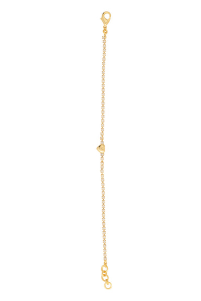 Mini Marnie Heart Tennis Bracelet - BGF5BGCRY - <p>Sweet and sophisticated, the Mini Marnie Heart Tennis Bracelet highlights a petite metal heart centered on a delicate strand of shimmering crystals. An adjustable chain and lobster claw clasp ensure this dainty favorite fits just right for everyday wear. From Sorrelli's Crystal collection in our Bright Gold-tone finish.</p>