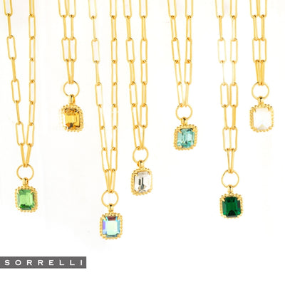 Octavia Scalloped Pendant Necklace - NGA1BGCRY