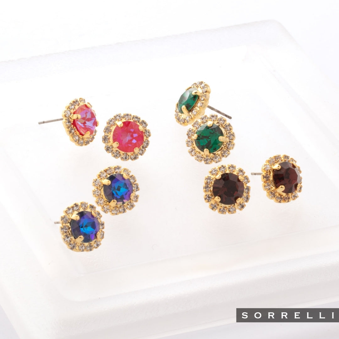 Haute Halo Stud Earring - EEY10BGRBD