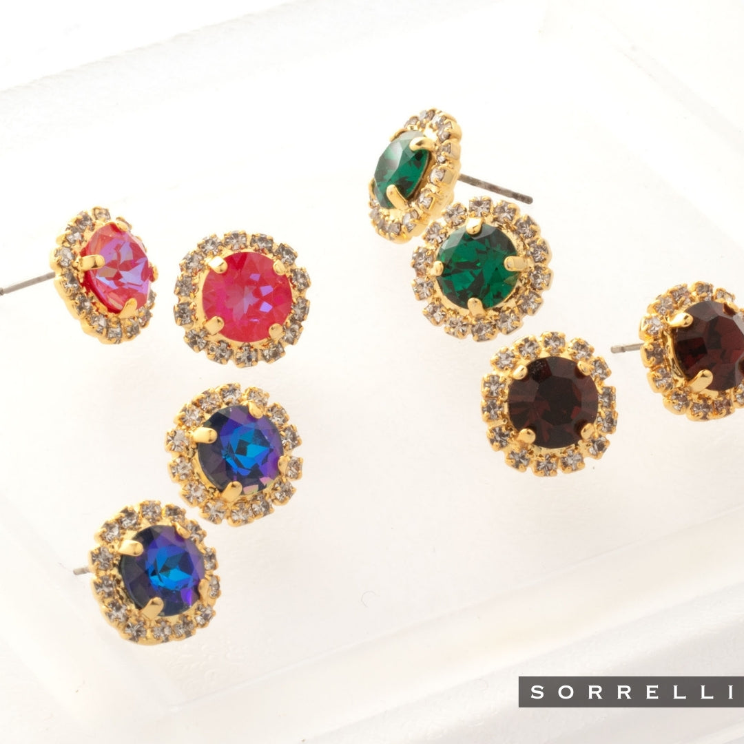 Haute Halo Stud Earring - EEY10BGBUR