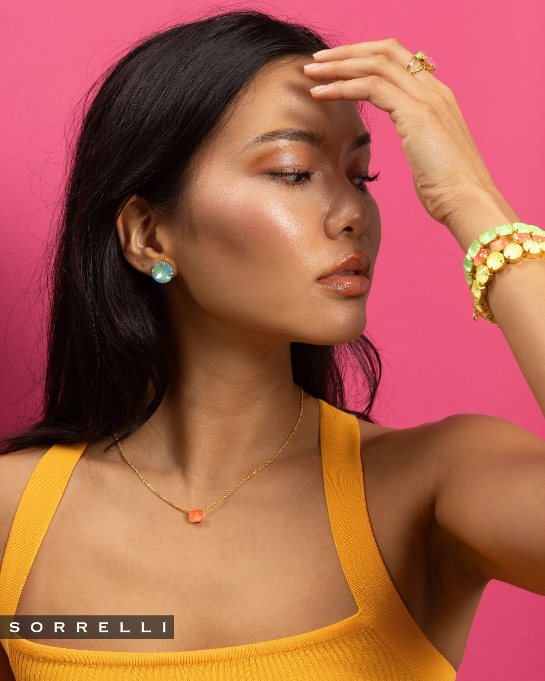 Octavia Single Crystal Pendant Necklace - NFM30BGELH