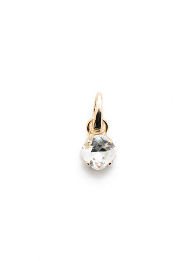 April Birthstone Crystal Charm - CEU1BGCRY - <p>A cushion-cut crystal designed in your beautiful birthstone. Simply attach it to our favorite chain for an everyday look. From Sorrelli's Crystal collection in our Bright Gold-tone finish.</p>