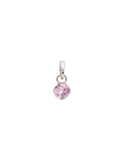 Birthstone Charm - CEU1RHLTR - <p>A cushion-cut crystal designed in your beautiful birthstone. Simply attach it to our favorite chain for an everyday look. From Sorrelli's Light Rose collection in our Palladium Silver-tone finish.</p>